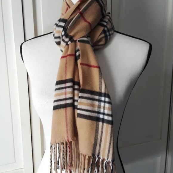 V.Fraas Cashmink Checker 100% Acrylic Soft and Warm Scarf For Women's - Picture 13 of 13